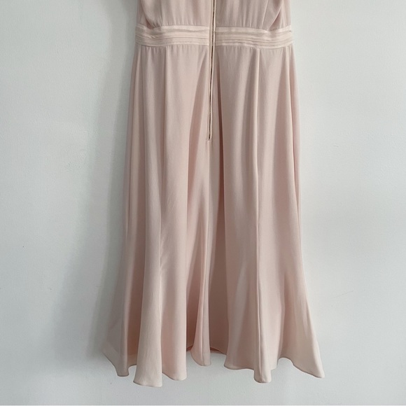 NWOT Altuzarra Claudette Light  Pink Silk Flared Short Sleeve Dress size 4 - Picture 11 of 16